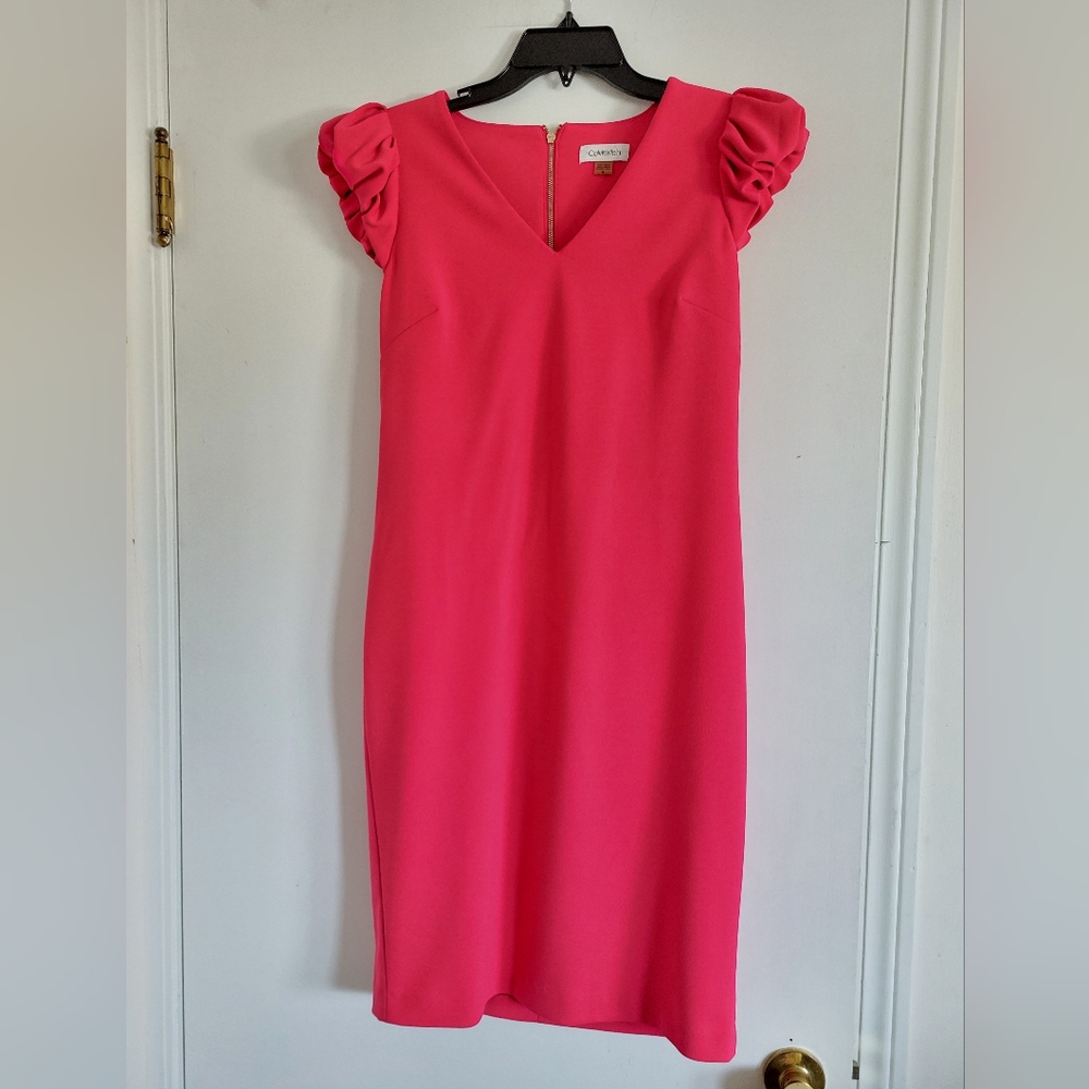 Hot pink Calvin Klein dress